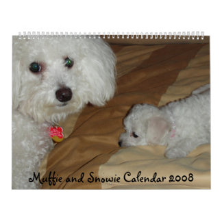 Calendario de Muffie y de Snowie 2008