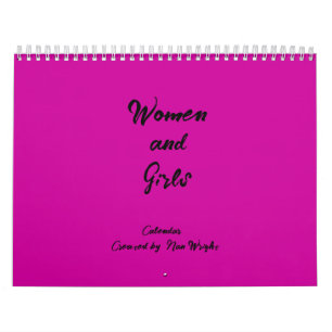 Calendario de mujeres y Chicas
