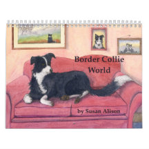 Calendario de mundo del border collie