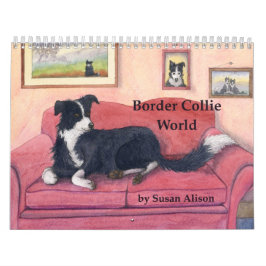 Calendario de mundo del border collie