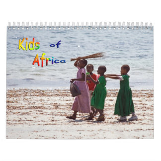 Calendario de Muro de ÁFRICA para niños
