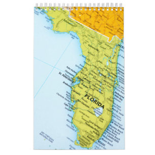 Calendario de Muro de Colección Estado de Florida
