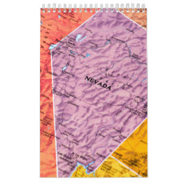 Calendario de Muro de Colección Estado de Nevada