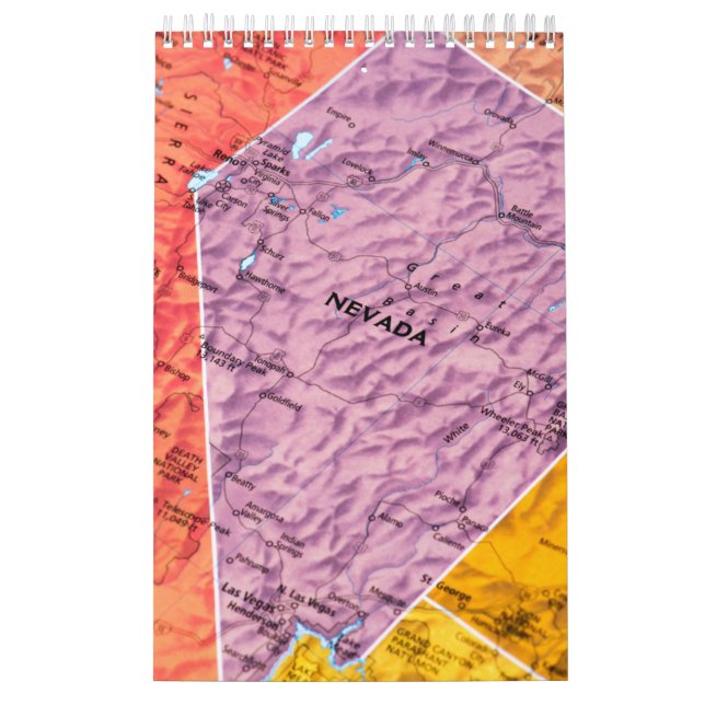 Calendario de Muro de Colección Estado de Nevada (Tapa)