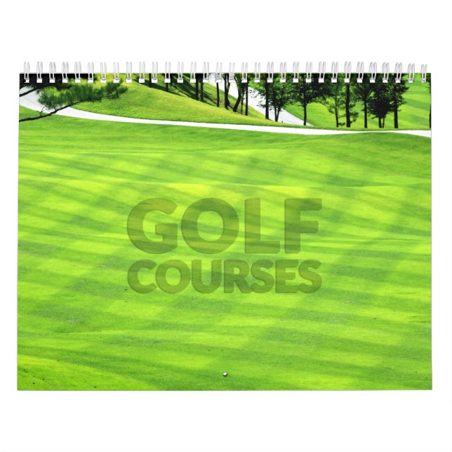 Calendario de Muro de los Campos de Golf (Tapa)