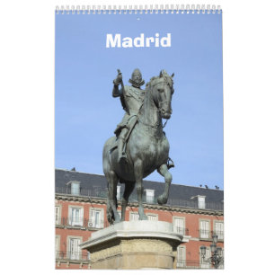Calendario de muro de Madrid de 12 meses