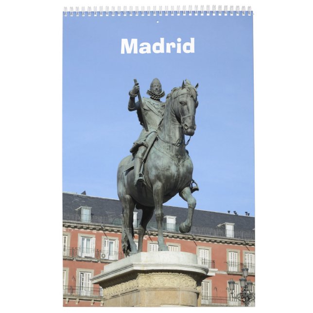 Calendario de muro de Madrid de 12 meses (Tapa)