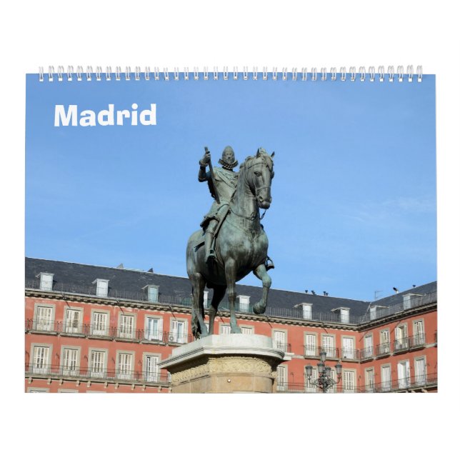 Calendario de muro de Madrid de 12 meses (Tapa)