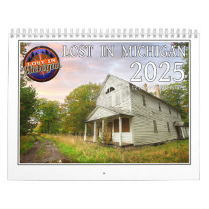 Calendario De Muro De Michigan Perdido En 2025
