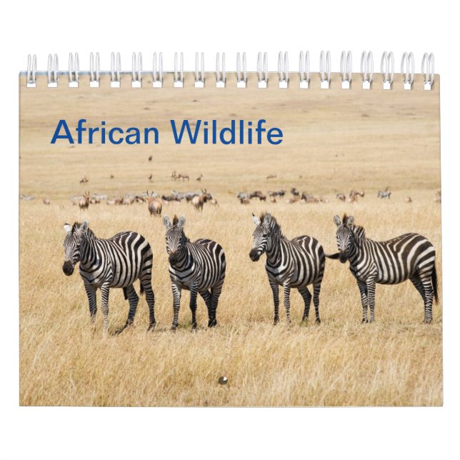 Calendario de Muro de Vida Silvestre Africano (Tapa)