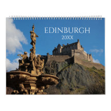 Calendario de Muro Estético de Edimburgo, Escocia