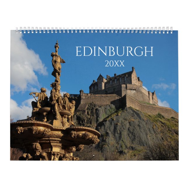 Calendario de Muro Estético de Edimburgo, Escocia (Tapa)