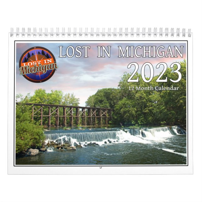 Calendario De Muros De 2023 Perdidos En Michigan (Tapa)