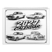 Calendario de Muscle Car Hot Rod 2027