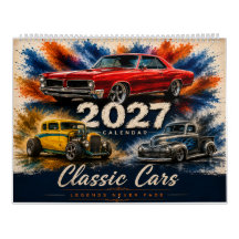 Calendario de Muscle Car Vintage
