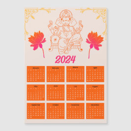 Calendario de Naranjas de 2024 - Tarjeta magnética