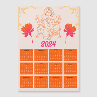 Calendario de Naranjas de 2024 - Tarjeta magnética