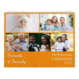 Calendario de Naranjas multifotográficos de famili
