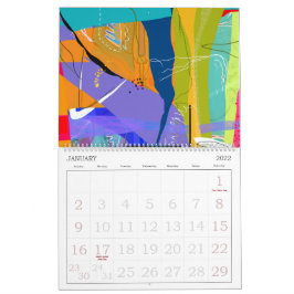 Calendario de naturaleza abstracta