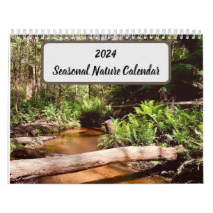 Calendario de naturaleza estacional de 2024