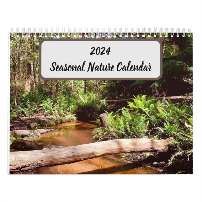 Calendario de naturaleza estacional de 2024 (Tapa)