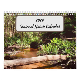 Calendario de naturaleza estacional de 2024