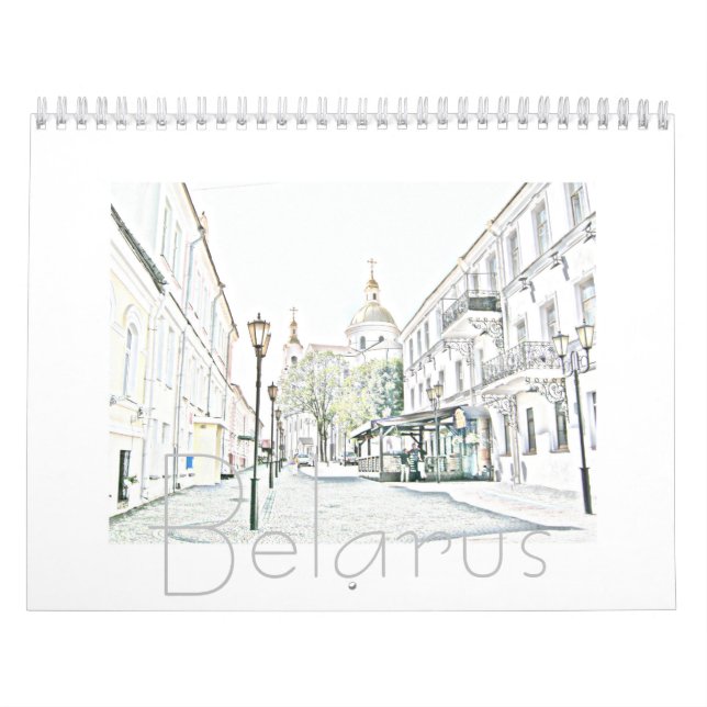 Calendario de naturaleza paisajística de la arquit (Tapa)