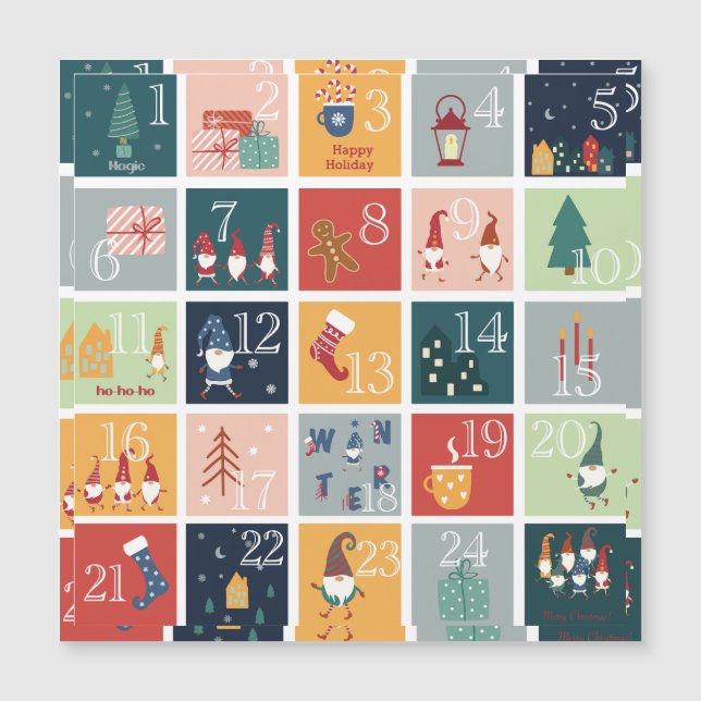 Calendario de navidades de GNOMES (Anverso)