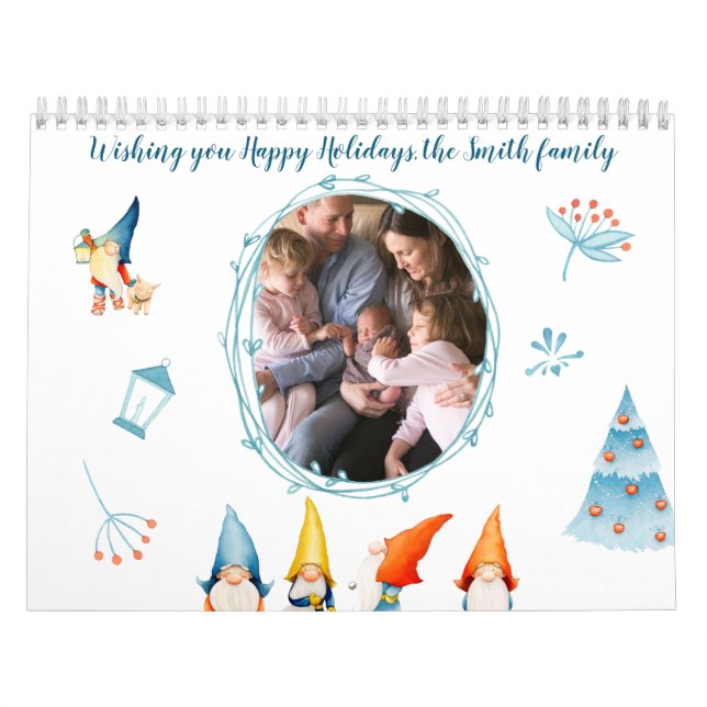 Calendario de navidades elfos con fotos (Tapa)