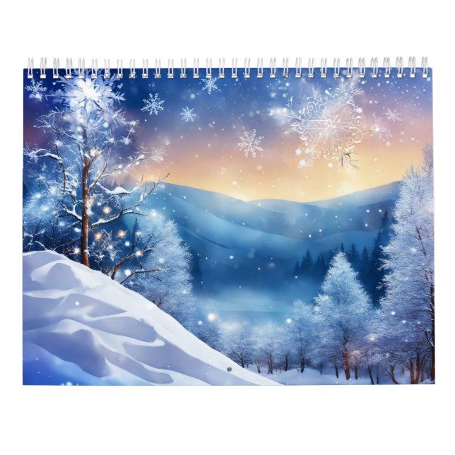 Calendario de navidades | Planificador de año fest (Reverso)