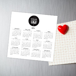 Calendario de negocios 2024 Minimalista moderno