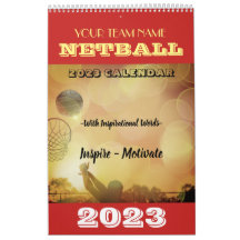 Calendario de Netball de personalizado Team Name 2