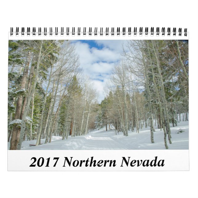 Calendario de Nevada del Norte de 2017 (Tapa)
