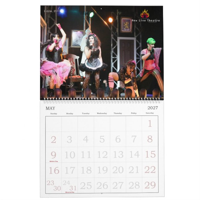 Calendario de New Line Theater 2024 (May 2027)