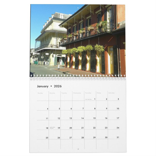Calendario de New Orleans 2015 (Jan 2026)
