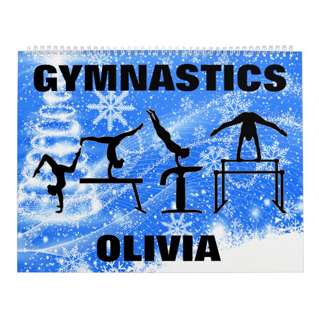 Calendario de nieve de invierno de gimnasia (Tapa)