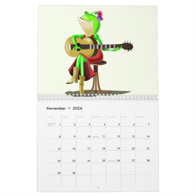 Calendario de niños divertidos (Nov 2026)
