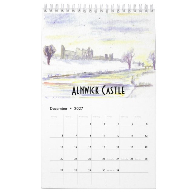 Calendario de Northumberland 2019 (Dec 2027)