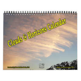 Calendario de nubes y horizontes