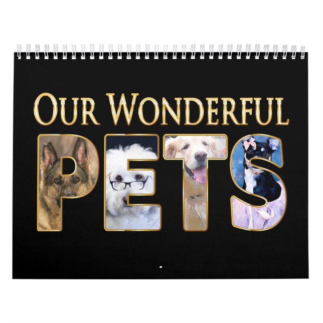 Calendario de nuestros Mascotas, los perros en su  (Tapa)