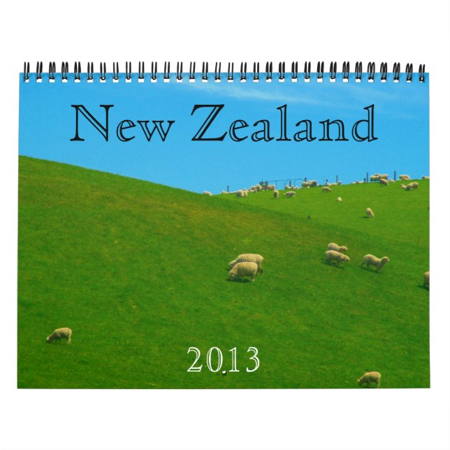 calendario de Nueva Zelanda 2013 (Tapa)