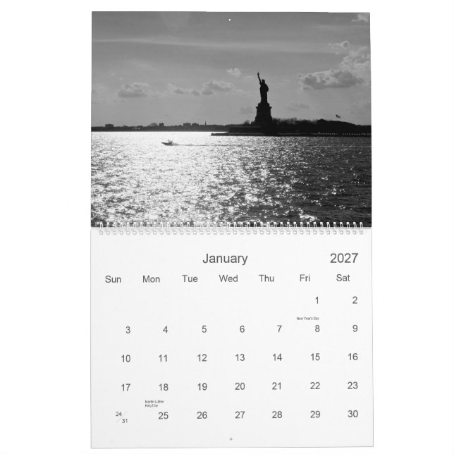 Calendario de NYC 2013 (Jan 2027)