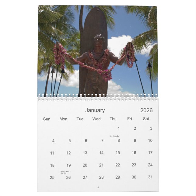 Calendario de Oahu 2007 (Jan 2026)