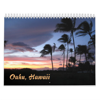 Calendario de Oahu Hawaii