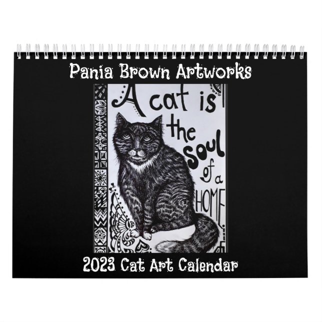 Calendario de Obras de Arte de Pania Brown 2023 (Tapa)