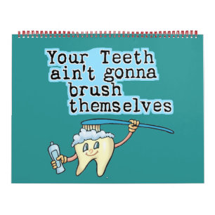 Calendario de oficina de Dentistas divertidos