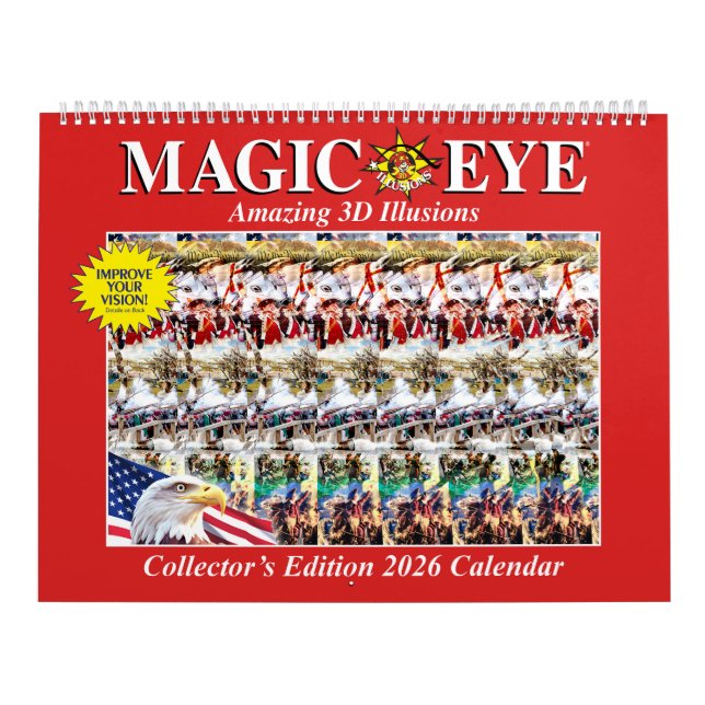 Calendario de ojos mágicos de EE.UU. de 14,25" de  (Tapa)