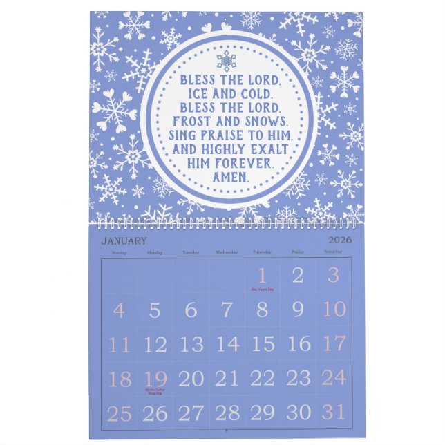 Calendario de Oraciones de 2024 (Jan 2026)