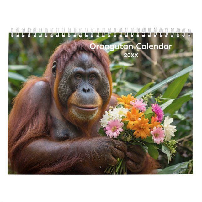 Calendario de Orangutan Forestal (Tapa)