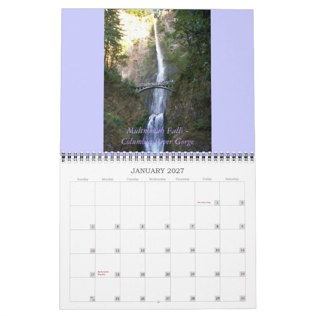 Calendario de Oregón de 2011 (Jan 2027)